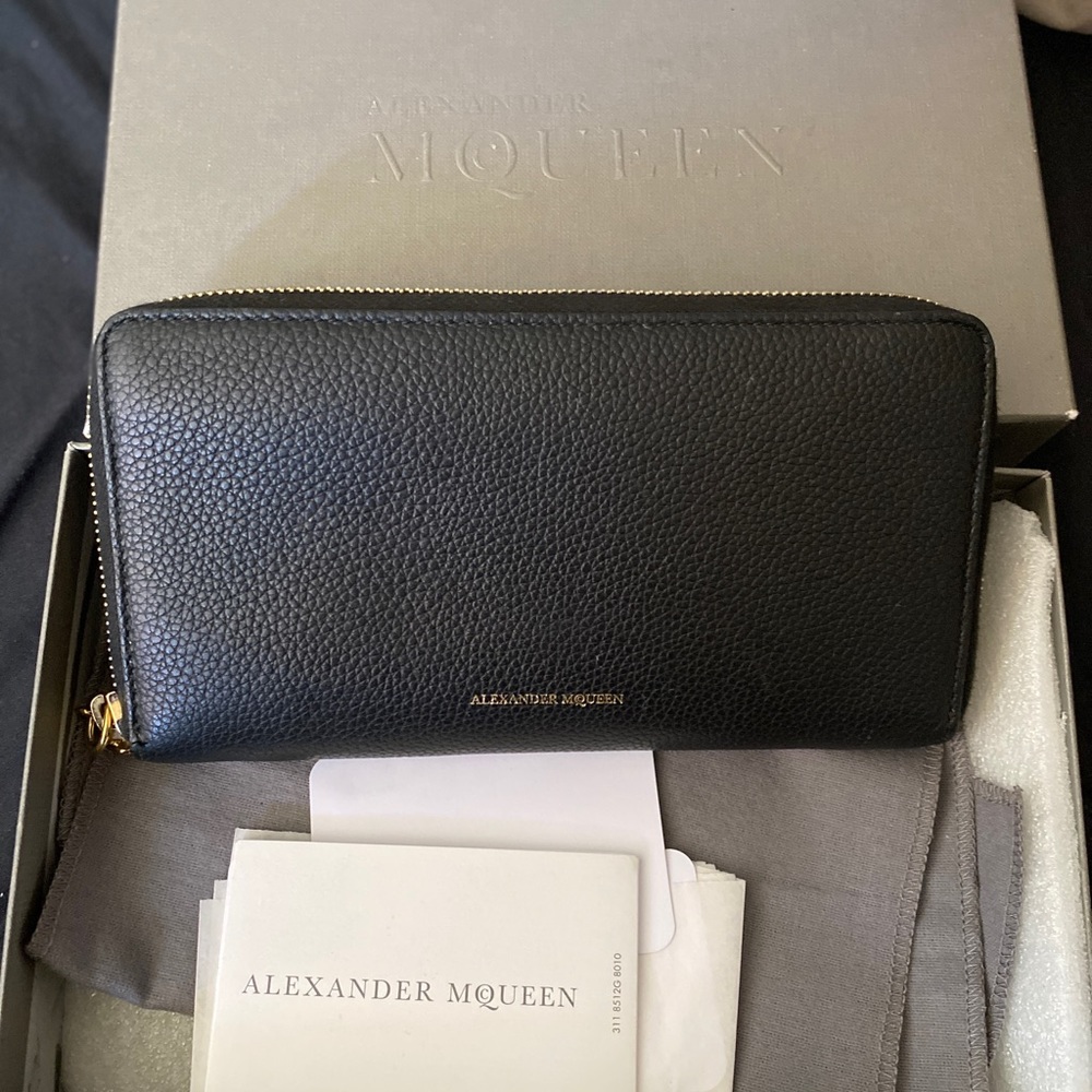 Alexander McQueen long zip wallet